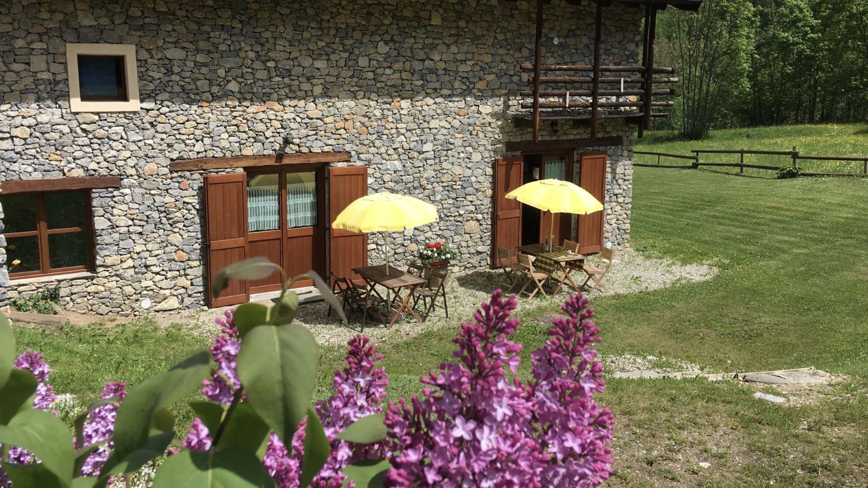 terrace of apartments